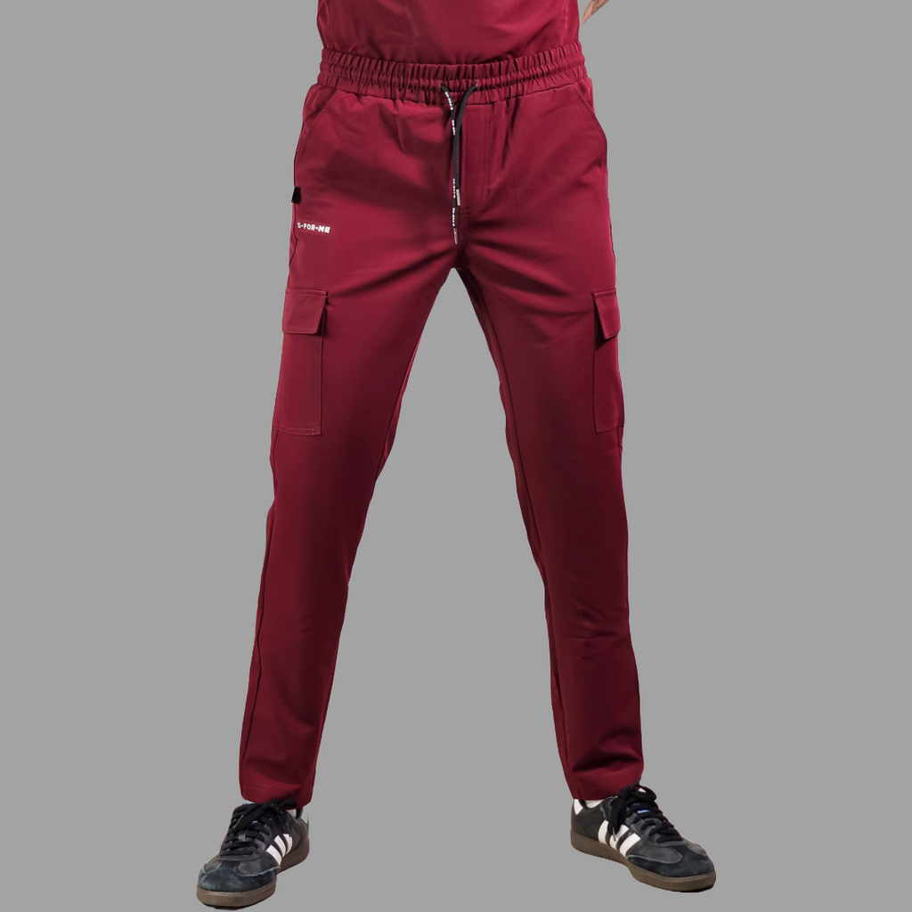 Pantalón Quirúrgico Antifluido Hombre Vino, Scrubs 300