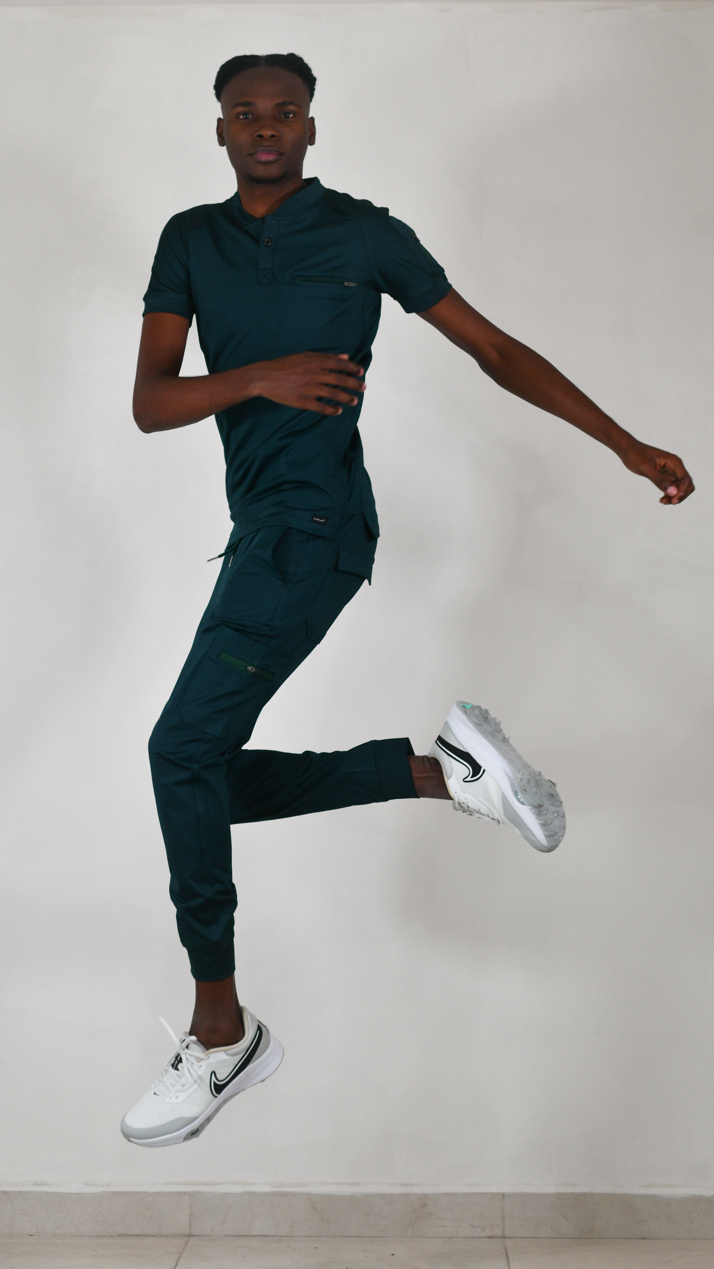 Jogger Quirurgico Hombre 901 Verde Botella Super Stretch