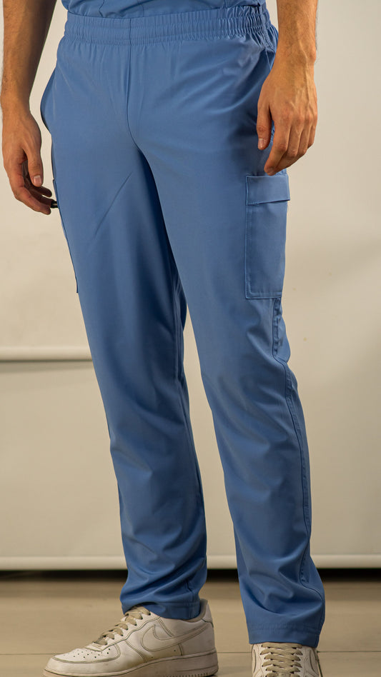 Men's Pants Plumbago Blue Six Bag Pants