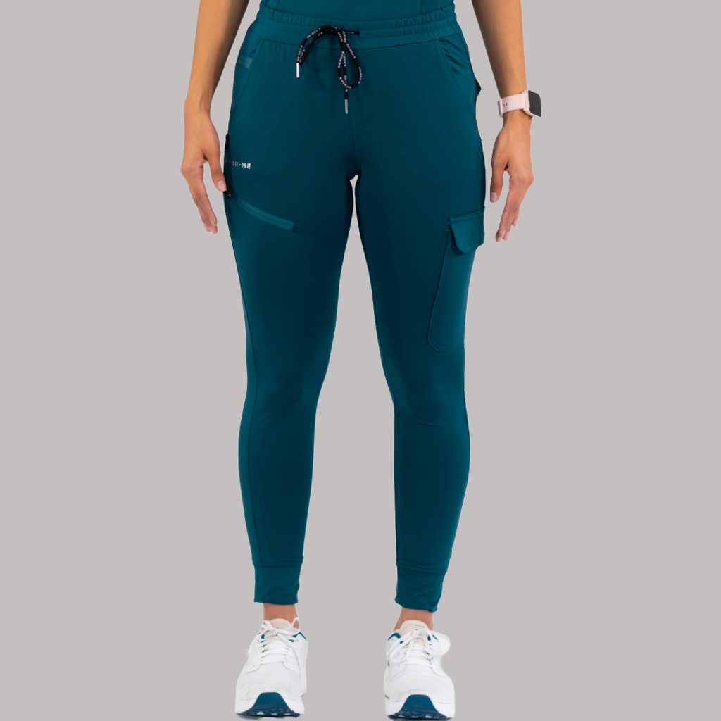 Jogger Quirúrgico Mujer Super Stretch Azul Caribe, Scrubs 905
