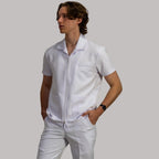 Filipina Hombre Alviero  Stretch Antifluido Sport Con Cierre Blanca