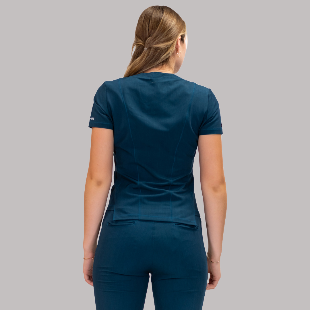 Filipina Quirúrgica Azul Caribe Mujer Antifluido, Scrubs 300