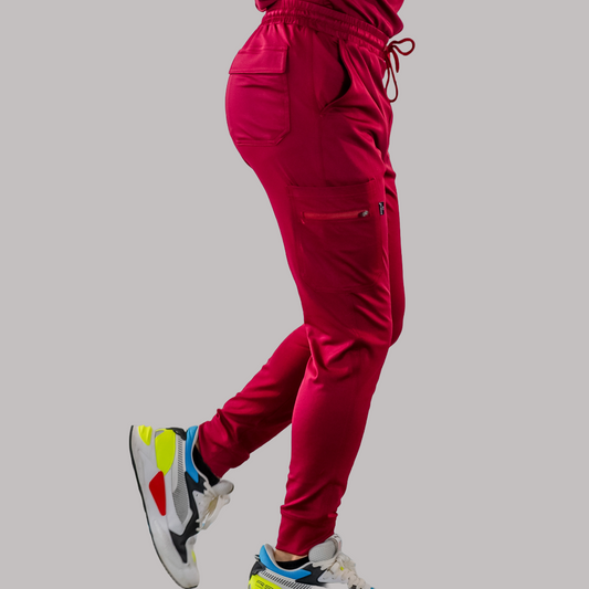 Men’s Scrub Jogger 901 Super Burgundy Stretch