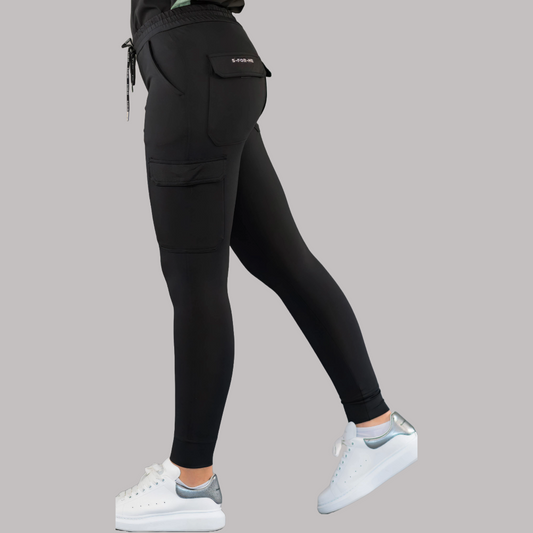 Jogger Quirurgico Mujer Super Stretch Negro, Scrubs 905