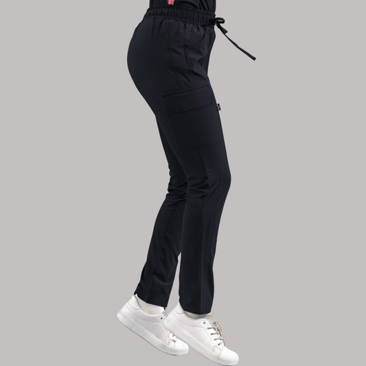 Pantalón Quirúrgico Skinny, Negro F.W Mujer, Scrubs 520