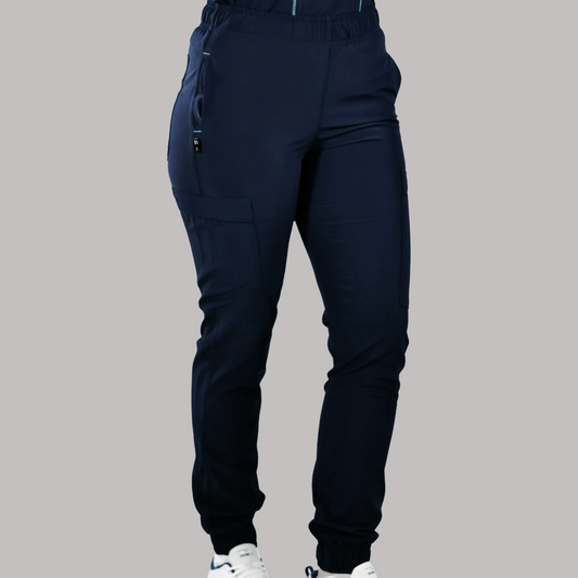 Jogger Quirúrgico Azul Mno Tono 2 Mujer, Scrubs 501 F.W. (Uniformes Médicos)