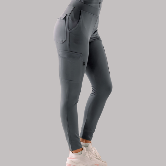 Jogger Quirurgico Mujer 901 Gris Oxford Super Stretch