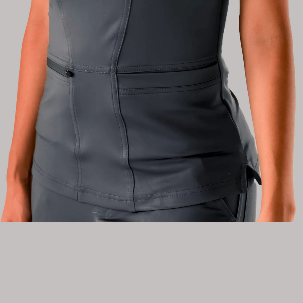 Filipina Quirurgica Mujer Gris Oxford Super Stretch, Scrubs 901