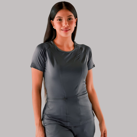 Filipina Quirurgica Mujer 901 Gris Oxford Super Stretch