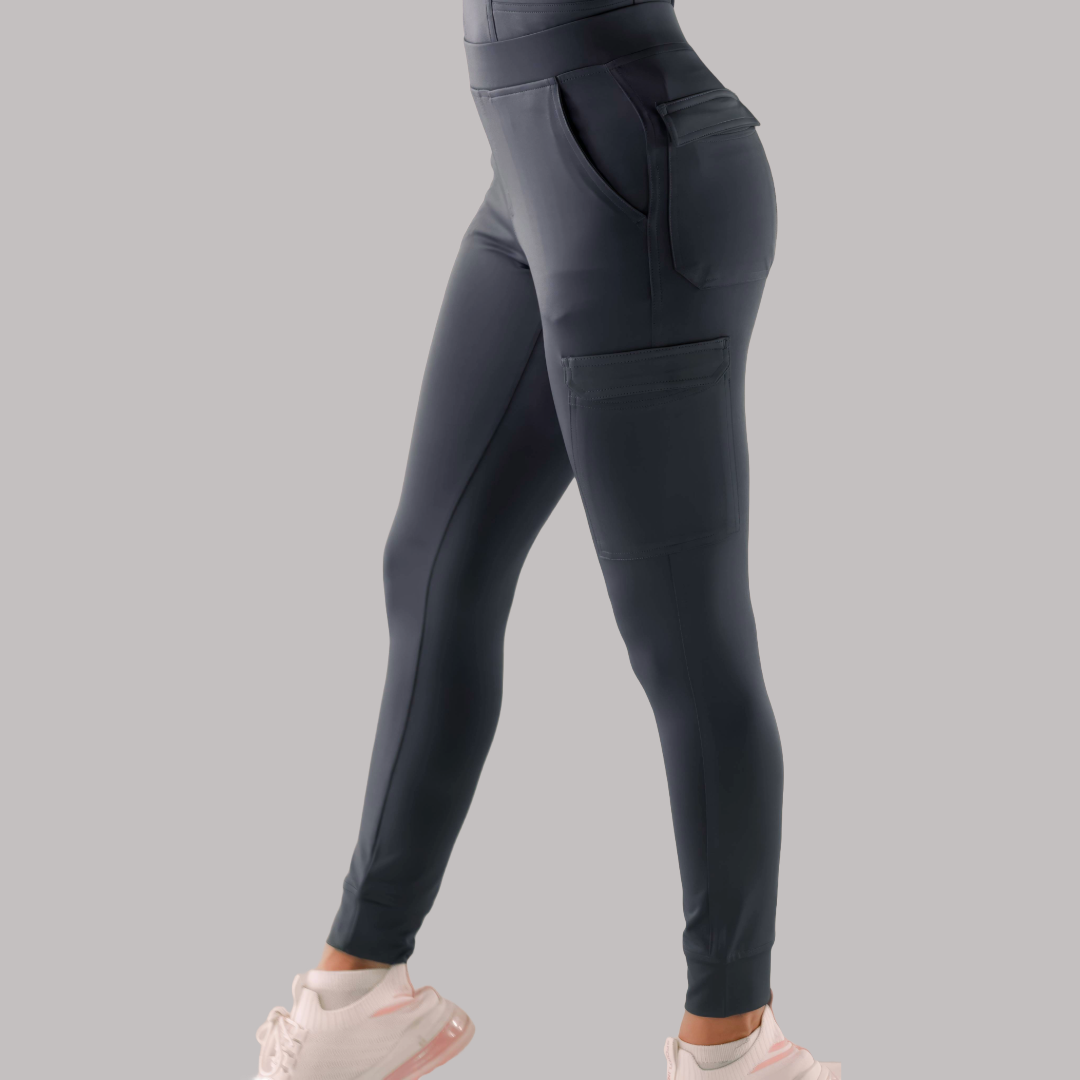 Jogger Quirurgico Mujer 901 Gris Oxford Super Stretch