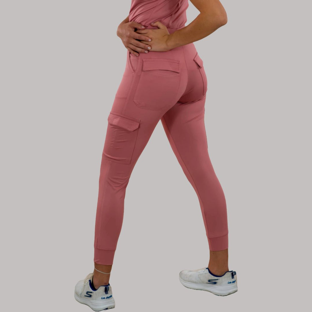 Jogger 901 Quirúrgico Mujer Slim Fit Dark Pink, Super Stretch