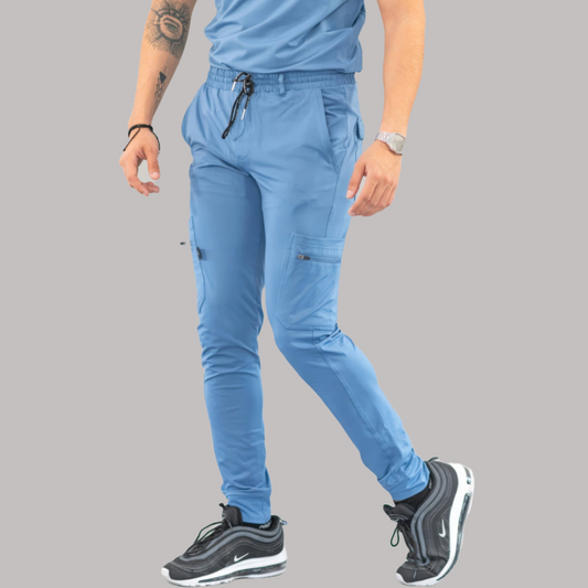 Jogger Quirúrgico Hombre Azul Plumbago, Scrubs 901