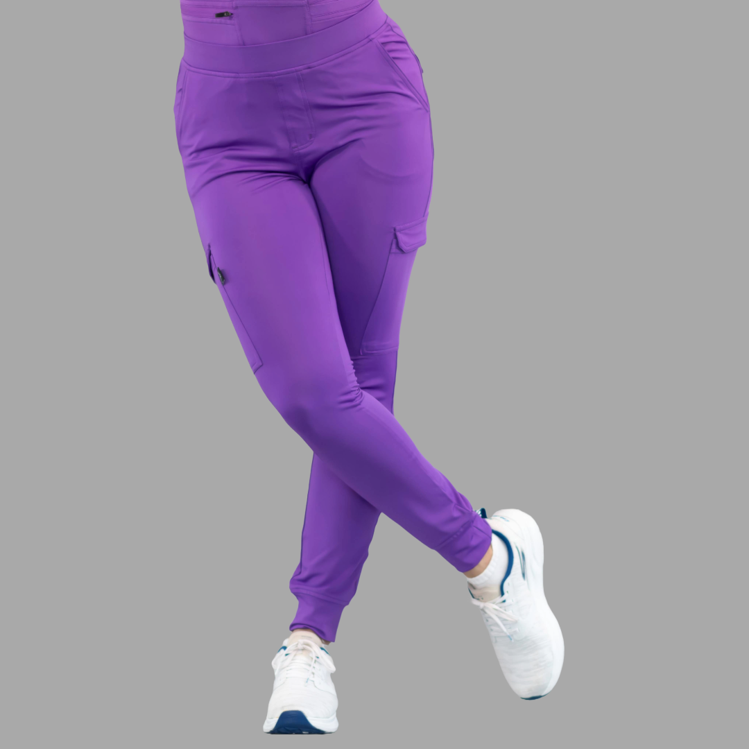 Jogger Quirúrgico, Scrubs Mujer 901 Morado, Super Stretch