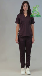 Women's Deep Purple Scrub Jogger Pants Style 511 – Butter-Soft Touch