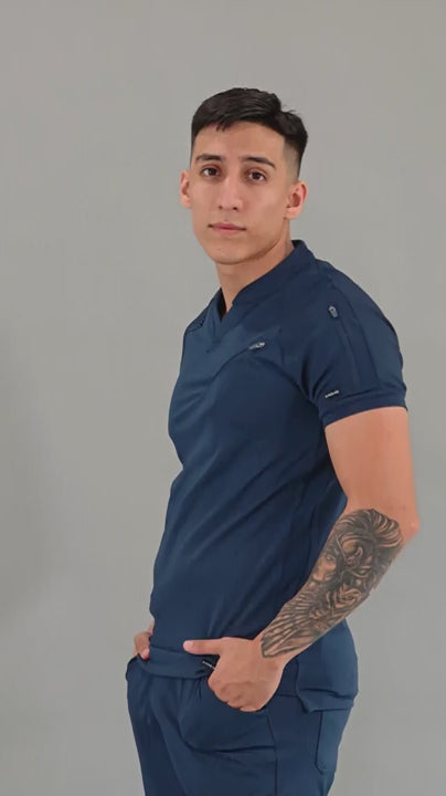 Filipina Quirúrgica Super Stretch Azul Marino Hombre, Scrubs 905