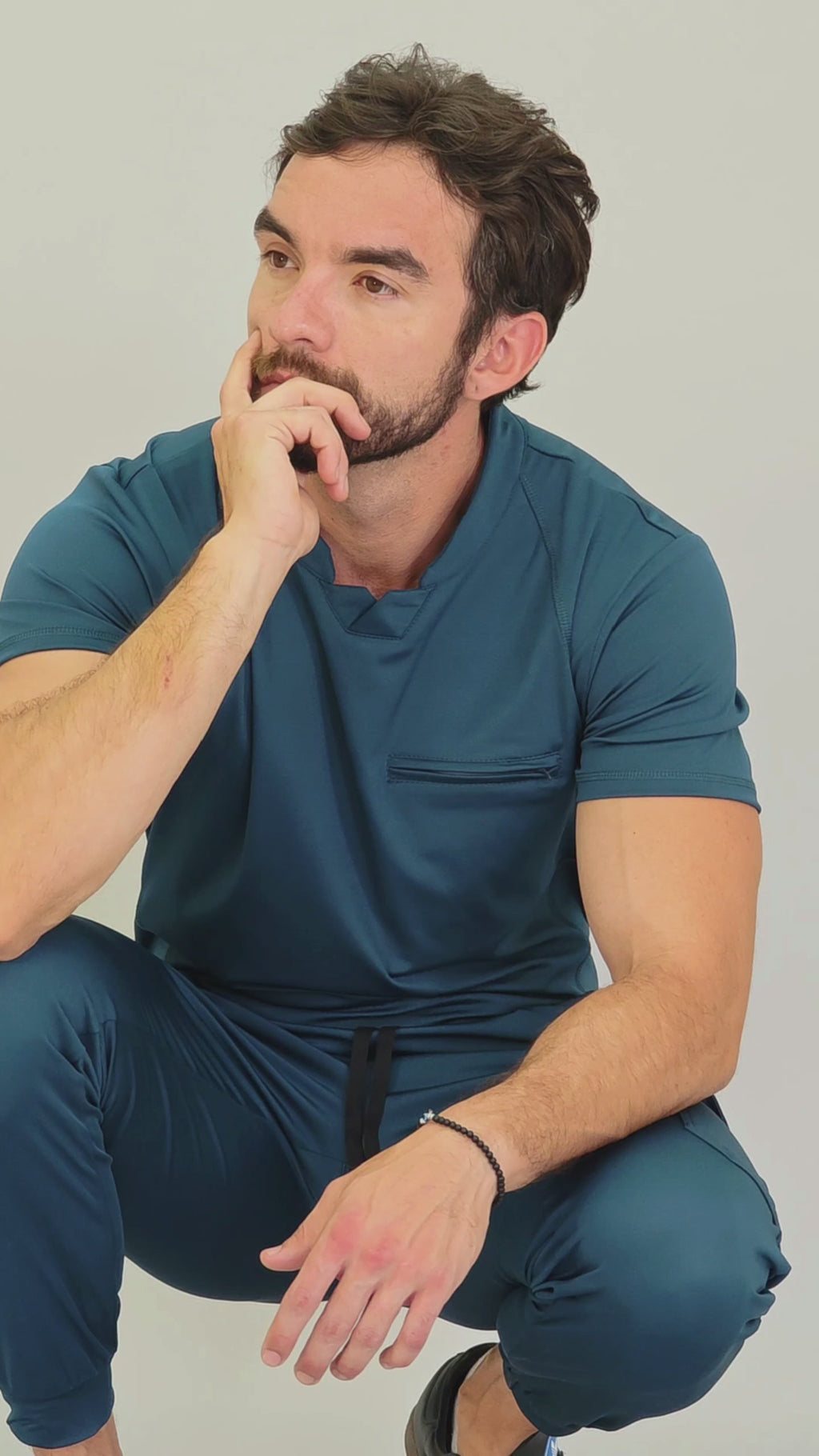 Conjunto Quirúrgico Airforce para Hombre – Estilo 910 | Super Stretch Slim Fit