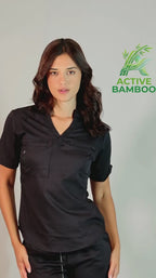 Women's Butter-Soft Touch Black Scrub Jogger Pants Style 511