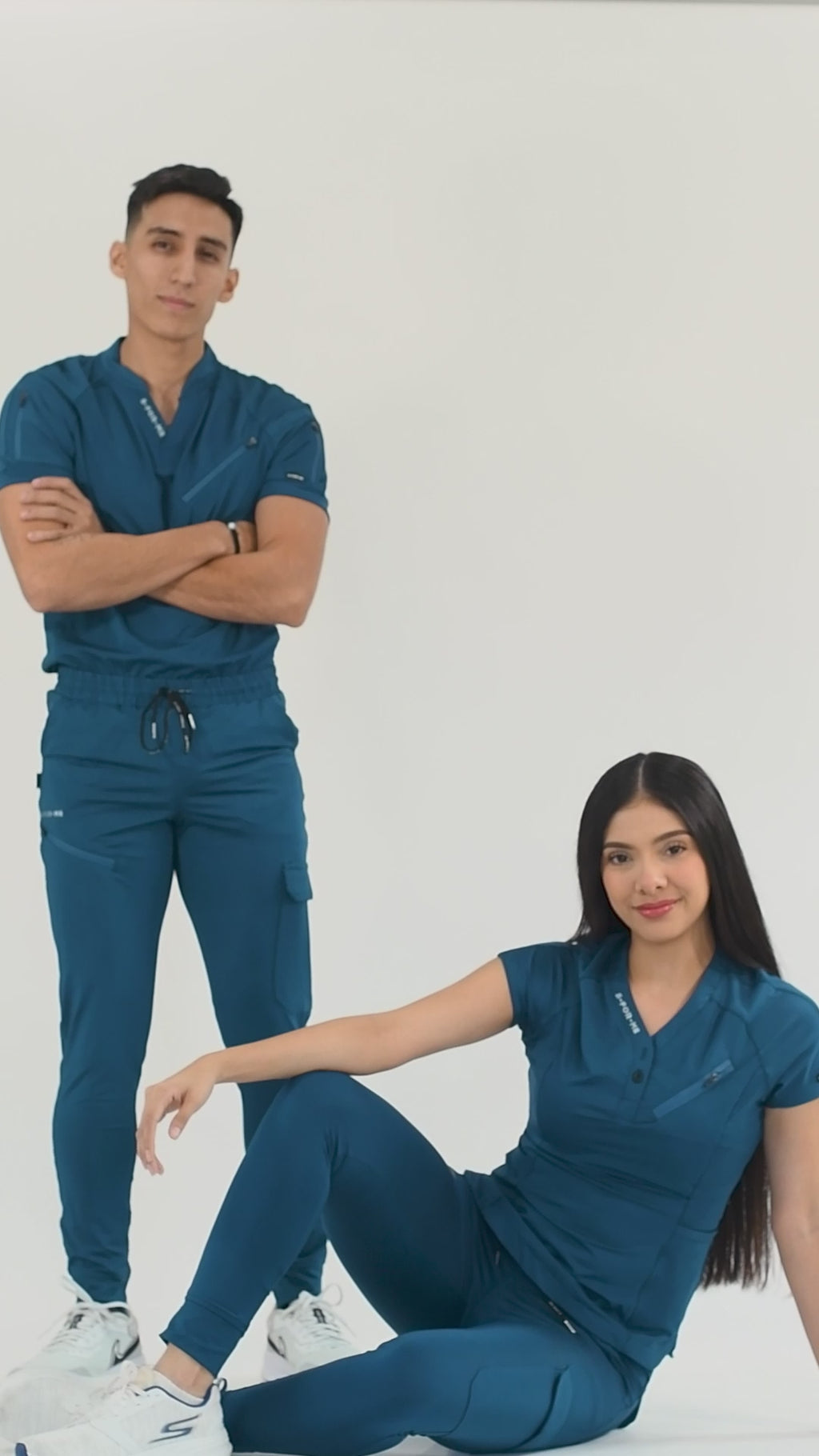 Jogger Quirúrgico Mujer Super Stretch Azul Caribe, Scrubs 905