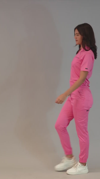 Jogger Bamboo Rosa Quirúrgico Mujer S-FOR-ME 511 - Tela Bambú 160g