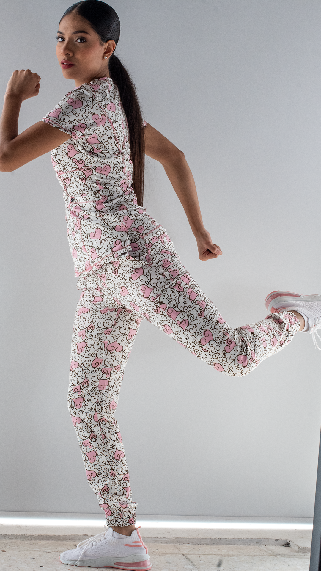 Women's Jogger Estampado Flor Rosa F.W