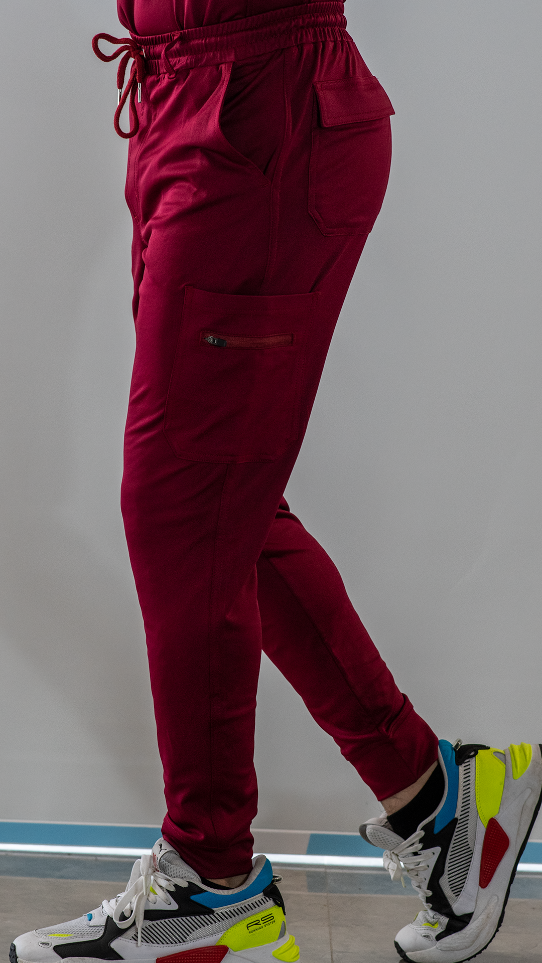 Men’s Scrub Jogger 901 Super Burgundy Stretch