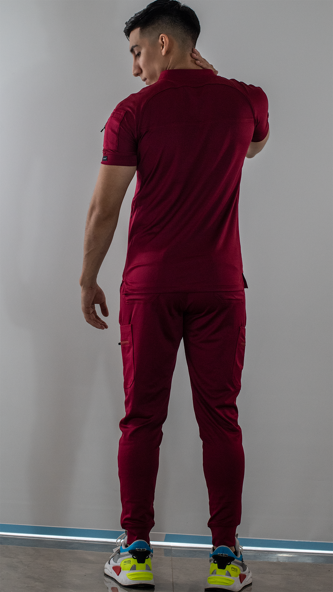 Men’s Scrub Jogger 901 Super Burgundy Stretch