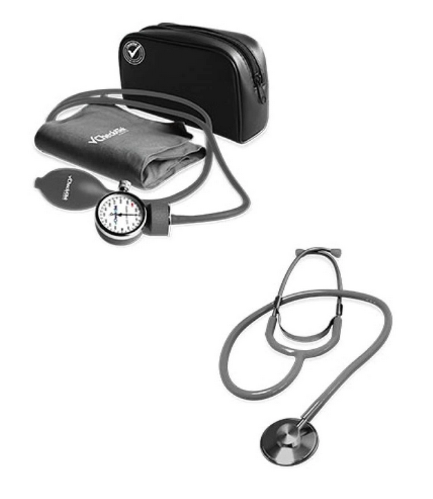 Kit Baumanometro Popular Aneroide Gris